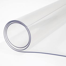 Plastic Table Cover, 42"x84"x0.06", Transparent PVC Table Protector, Rectangle Clear Desk Mat