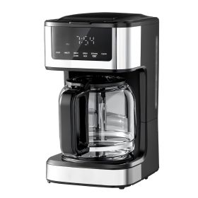 Programmable Coffee Maker, 12 Cup Programmable Drip Coffee Makers with Touch Screen, 4-Hour Keep Warm Coffee Makers Drips